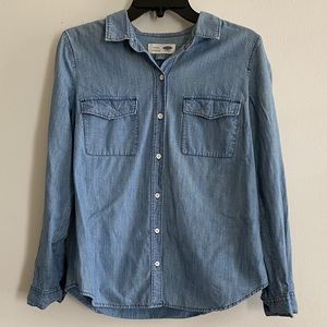 Denim button up